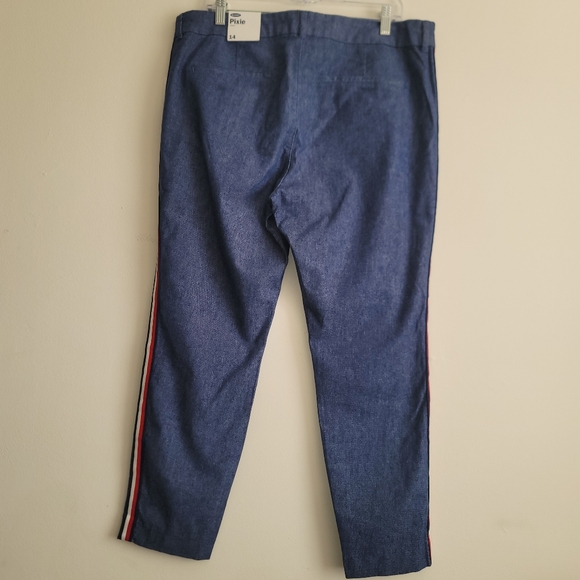 OLD NAVY PIXIE ANKLE PANTS, BLUE,SIZE 14 NWT, - Picture 3 of 13